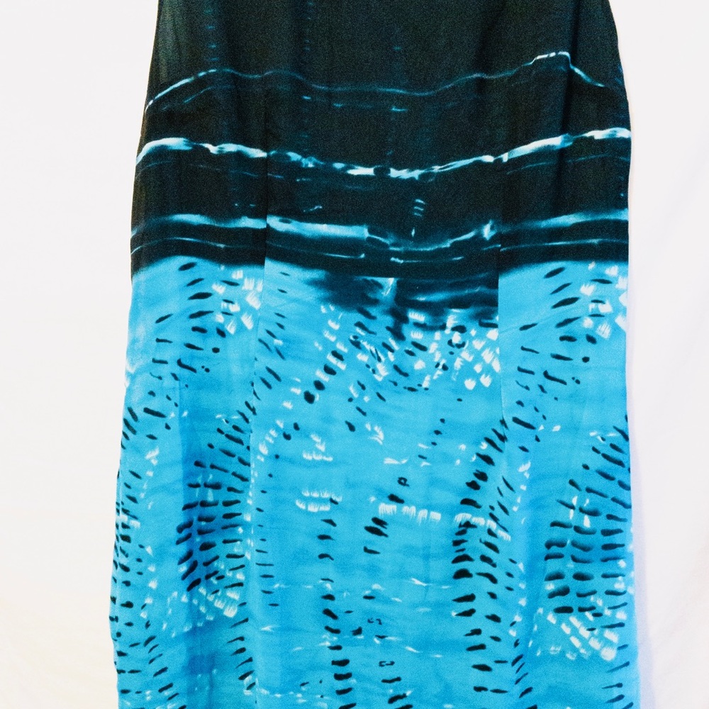 NWT Mlle Gabrielle dress, black and blue size 14